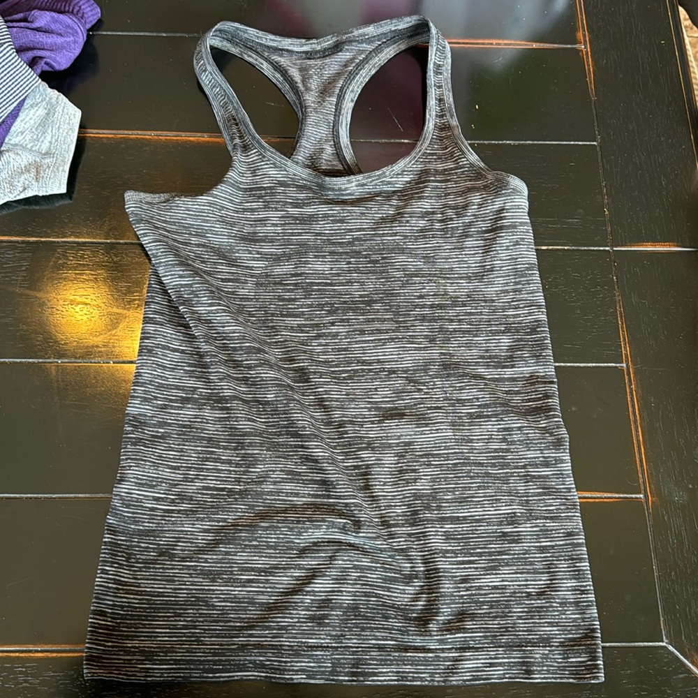 Lululemon Grey Swiftly Tech Racerback tank, size 8.